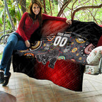 Personalised Panthers 60th Anniversary Quilt Aboriginal Indigenous Dot Art - Halftone Pattern 1967-2026