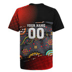 Personalised Panthers 60th Anniversary Rugby Jersey Aboriginal Indigenous Dot Art - Halftone Pattern 1967-2026