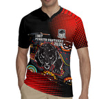 Personalised Panthers 60th Anniversary Rugby Jersey Aboriginal Indigenous Dot Art - Halftone Pattern 1967-2026