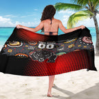 Personalised Panthers 60th Anniversary Sarong Aboriginal Indigenous Dot Art - Halftone Pattern 1967-2026