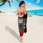 Personalised Panthers 60th Anniversary Sarong Aboriginal Indigenous Dot Art - Halftone Pattern 1967-2026