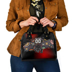 Personalised Panthers 60th Anniversary Shoulder Handbag Aboriginal Indigenous Dot Art - Halftone Pattern 1967-2026