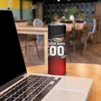 Personalised Panthers 60th Anniversary Skinny Tumbler Aboriginal Indigenous Dot Art - Halftone Pattern 1967-2026