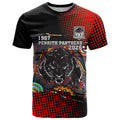 Personalised Panthers 60th Anniversary T Shirt Aboriginal Indigenous Dot Art - Halftone Pattern 1967-2026