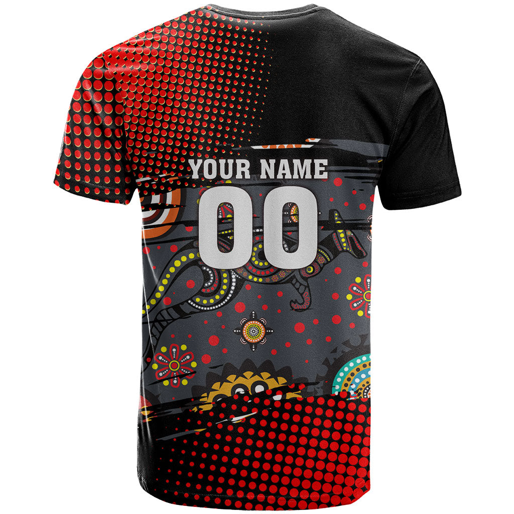 Personalised Panthers 60th Anniversary T Shirt Aboriginal Indigenous Dot Art - Halftone Pattern 1967-2026