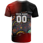 Personalised Panthers 60th Anniversary T Shirt Aboriginal Indigenous Dot Art - Halftone Pattern 1967-2026