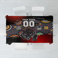 Personalised Panthers 60th Anniversary Tablecloth Aboriginal Indigenous Dot Art - Halftone Pattern 1967-2026