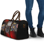 Personalised Panthers 60th Anniversary Travel Bag Aboriginal Indigenous Dot Art - Halftone Pattern 1967-2026