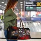 Personalised Panthers 60th Anniversary Travel Bag Aboriginal Indigenous Dot Art - Halftone Pattern 1967-2026