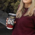 Personalised Panthers 60th Anniversary Tumbler Cup Aboriginal Indigenous Dot Art - Halftone Pattern 1967-2026
