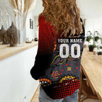 Personalised Panthers 60th Anniversary Women Casual Shirt Aboriginal Indigenous Dot Art - Halftone Pattern 1967-2026