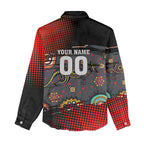 Personalised Panthers 60th Anniversary Women Casual Shirt Aboriginal Indigenous Dot Art - Halftone Pattern 1967-2026