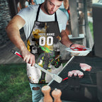 Personalised Penrith Panthers 1967-2026 Apron Panther Mascot 60th Anniversary - Watercolor Splash Art