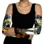 Personalised Penrith Panthers 1967-2026 Arm Sleeves Panther Mascot 60th Anniversary - Watercolor Splash Art