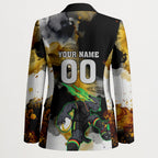 Personalised Penrith Panthers 1967-2026 Blazer Panther Mascot 60th Anniversary - Watercolor Splash Art