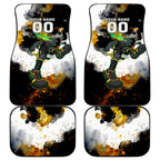Personalised Penrith Panthers 1967-2026 Car Mats Panther Mascot 60th Anniversary - Watercolor Splash Art