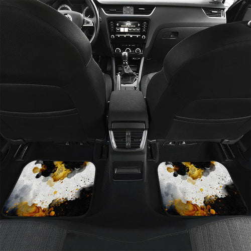 Personalised Penrith Panthers 1967-2026 Car Mats Panther Mascot 60th Anniversary - Watercolor Splash Art