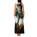 Personalised Penrith Panthers 1967-2026 Family Matching Tank Maxi Dress and Hawaiian Shirt Panther Mascot 60th Anniversary - Watercolor Splash Art