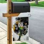 Personalised Penrith Panthers 1967-2026 Garden Flag Panther Mascot 60th Anniversary - Watercolor Splash Art