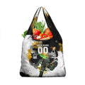 Personalised Penrith Panthers 1967-2026 Grocery Bag Panther Mascot 60th Anniversary - Watercolor Splash Art
