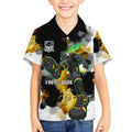 Personalised Penrith Panthers 1967-2026 Kid Hawaiian Shirt Panther Mascot 60th Anniversary - Watercolor Splash Art