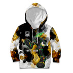 Personalised Penrith Panthers 1967-2026 Kid Hoodie Panther Mascot 60th Anniversary - Watercolor Splash Art
