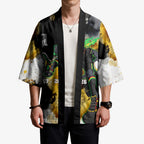 Personalised Penrith Panthers 1967-2026 Kimono Panther Mascot 60th Anniversary - Watercolor Splash Art