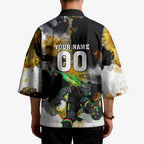 Personalised Penrith Panthers 1967-2026 Kimono Panther Mascot 60th Anniversary - Watercolor Splash Art