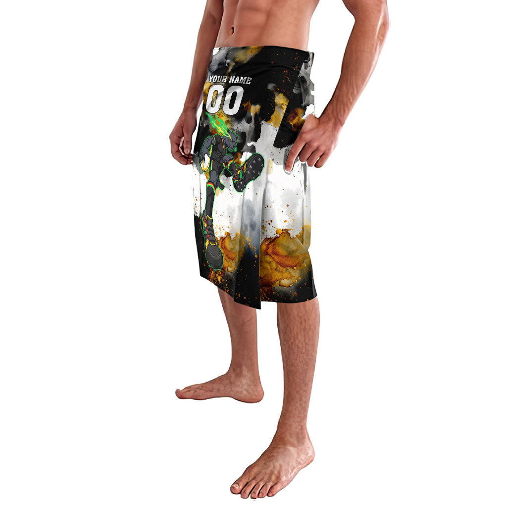 Personalised Penrith Panthers 1967-2026 Lavalava Panther Mascot 60th Anniversary - Watercolor Splash Art