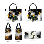 Personalised Penrith Panthers 1967-2026 Leather Bag Panther Mascot 60th Anniversary - Watercolor Splash Art