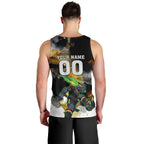Personalised Penrith Panthers 1967-2026 Men Tank Top Panther Mascot 60th Anniversary - Watercolor Splash Art