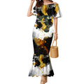 Personalised Penrith Panthers 1967-2026 Mermaid Dress Panther Mascot 60th Anniversary - Watercolor Splash Art