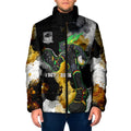 Personalised Penrith Panthers 1967-2026 Padded Jacket Panther Mascot 60th Anniversary - Watercolor Splash Art