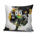 Personalised Penrith Panthers 1967-2026 Pillow Cover Panther Mascot 60th Anniversary - Watercolor Splash Art