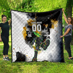 Personalised Penrith Panthers 1967-2026 Quilt Panther Mascot 60th Anniversary - Watercolor Splash Art