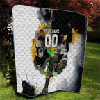 Personalised Penrith Panthers 1967-2026 Quilt Panther Mascot 60th Anniversary - Watercolor Splash Art