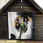 Personalised Penrith Panthers 1967-2026 Quilt Panther Mascot 60th Anniversary - Watercolor Splash Art