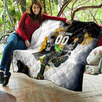 Personalised Penrith Panthers 1967-2026 Quilt Panther Mascot 60th Anniversary - Watercolor Splash Art