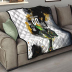 Personalised Penrith Panthers 1967-2026 Quilt Panther Mascot 60th Anniversary - Watercolor Splash Art