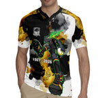 Personalised Penrith Panthers 1967-2026 Rugby Jersey Panther Mascot 60th Anniversary - Watercolor Splash Art