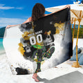 Personalised Penrith Panthers 1967-2026 Sarong Panther Mascot 60th Anniversary - Watercolor Splash Art