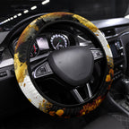 Penrith Panthers 1967-2026 Steering Wheel Cover Panther Mascot 60th Anniversary - Watercolor Splash Art
