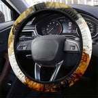 Penrith Panthers 1967-2026 Steering Wheel Cover Panther Mascot 60th Anniversary - Watercolor Splash Art