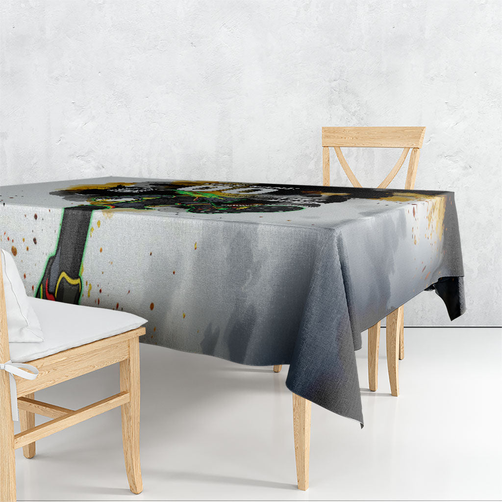 Personalised Penrith Panthers 1967-2026 Tablecloth Panther Mascot 60th Anniversary - Watercolor Splash Art