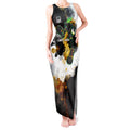 Personalised Penrith Panthers 1967-2026 Tank Maxi Dress Panther Mascot 60th Anniversary - Watercolor Splash Art