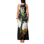Personalised Penrith Panthers 1967-2026 Tank Maxi Dress Panther Mascot 60th Anniversary - Watercolor Splash Art