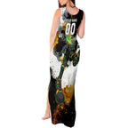 Personalised Penrith Panthers 1967-2026 Tank Maxi Dress Panther Mascot 60th Anniversary - Watercolor Splash Art