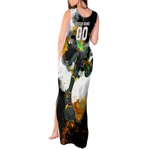 Personalised Penrith Panthers 1967-2026 Tank Maxi Dress Panther Mascot 60th Anniversary - Watercolor Splash Art