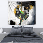 Personalised Penrith Panthers 1967-2026 Tapestry Panther Mascot 60th Anniversary - Watercolor Splash Art