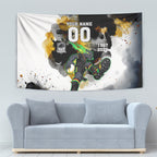 Personalised Penrith Panthers 1967-2026 Tapestry Panther Mascot 60th Anniversary - Watercolor Splash Art